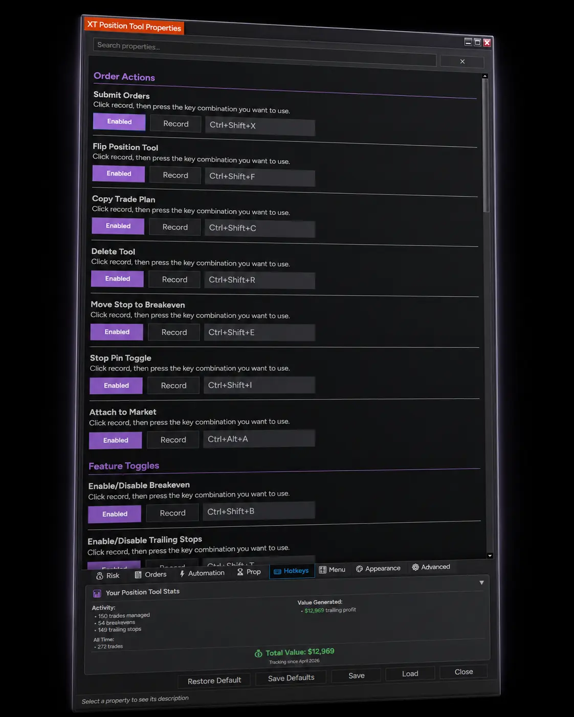 XT Position Tool Images