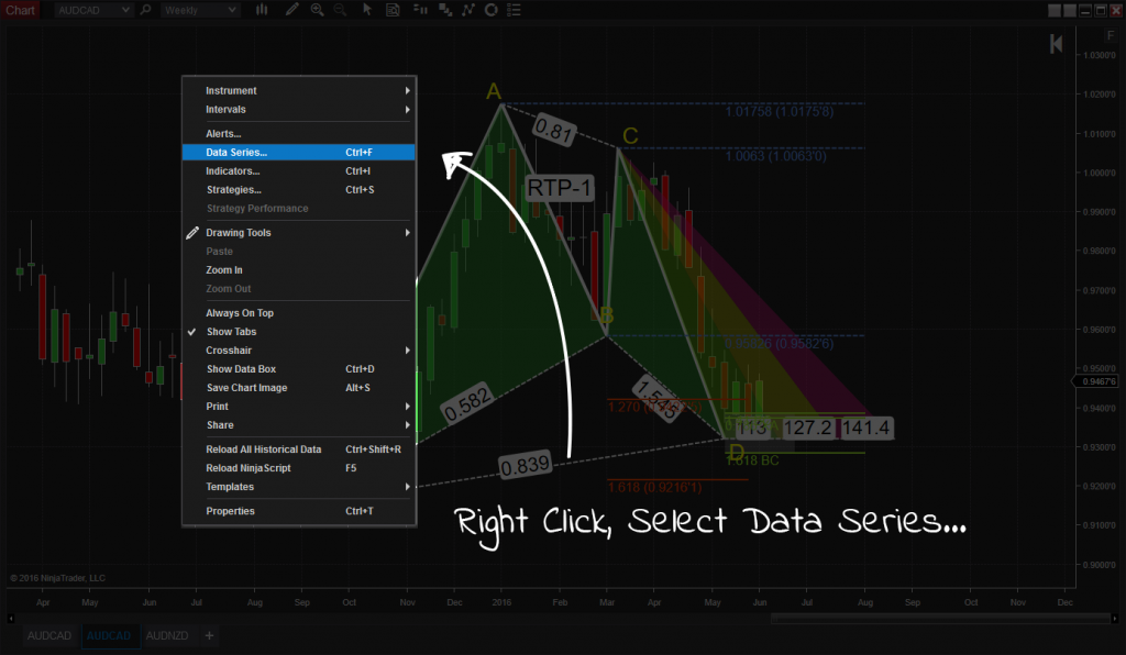 enter the data series