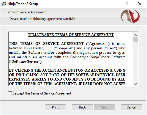Step 3 - Accept the agreement